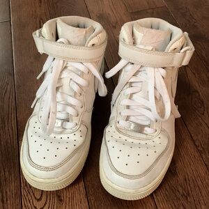 Nike Air Force 1 Mid White Youth Size 4.5